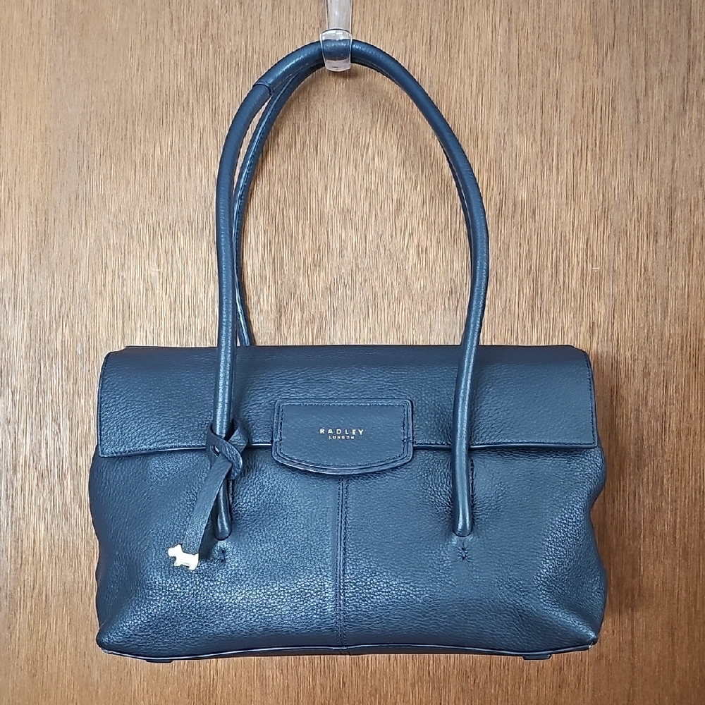Radley London Navy Leather Shoulder Bag